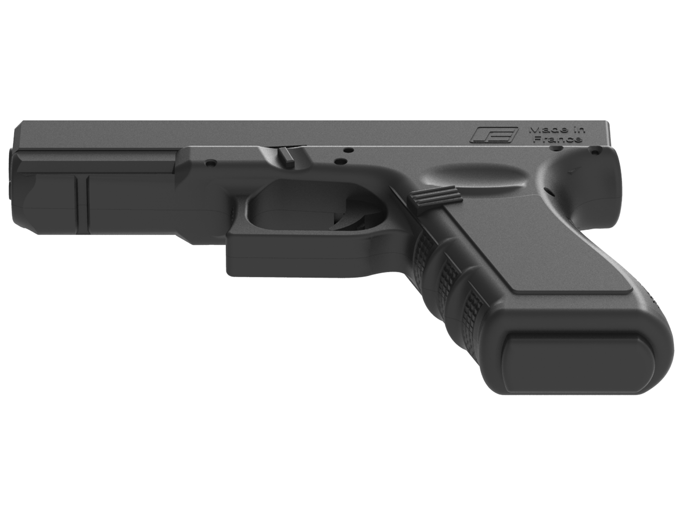 Rubber pistol type Glock 17 black - 1400